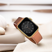 Bracelets de montre en cuir véritable de haute qualité, prix avantageux, vente chaude 2024, avec fermoir en acier métallique, bracelets de montre en cuir souple