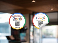 Pegatina impermeable para ventana de revisión de Google Tap, pegatina NFC de Google