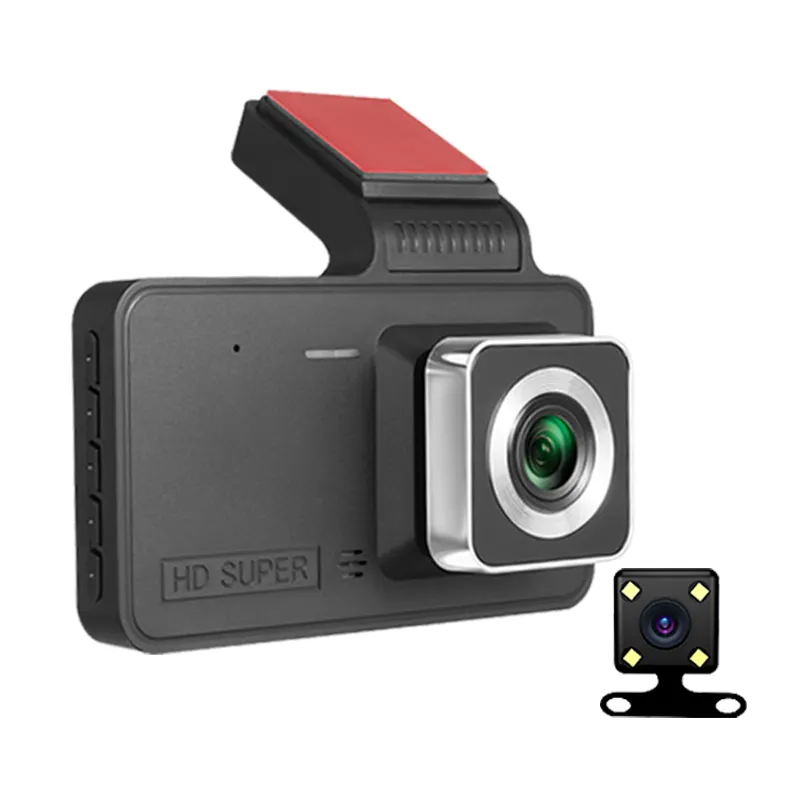 4 Inch Dash Cam Front and Rear View Camera Video Recorder Dual Lens Car Dvr Cycle Recording Night Vision G-sensor 1080P Dashcam