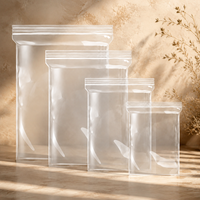Sacs refermables en plastique transparent PE avec logo personnalisé, écologiques, de qualité alimentaire, pour le stockage du pain