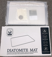 Alas mandi batu diatomite mewah, alas mandi batu super cepat kering menyerap antiselip untuk dapur