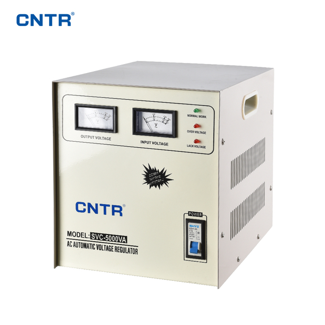 SVC 5000VA Voltage Stabilizer Servo Motor Single Phase 220V 230V 110V Automatic Voltage Regulator AVR for Fridge Air Conditioner