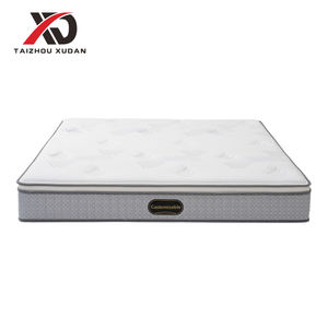 XUDAN Spring Mattress King/Queen Size Pillow Top Knitted Fabric Cover Polyester Foam Medium Firm 25cm Thickness 5-Year Warranty - Product Image 1