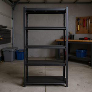 Étagère de garage robuste réglable à 5 niveaux, en métal, 72 pouces de hauteur, capacité de 2200 lb, organisateur utilitaire - Product Image 2