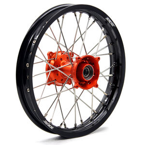 Juego de <span class=keywords><strong>llantas</strong></span> de ruedas <span class=keywords><strong>pequeñas</strong></span> grandes para niños KKE compatibles <span class=keywords><strong>con</strong></span> KTM85 19 / 16 SX 2003-2025 motocicleta CNC mecanizado naranja cubo negro llanta - Product Image 4