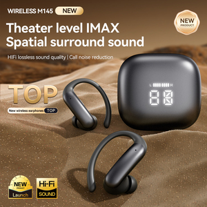 M145 BT 6.0 Ear Hook <b>Wireless</b> Sports Earphones Hi-Fi Stereo Deep Bass LED Display ENC Touch <b>Control</b> Gym Running Workout - Product Image 4