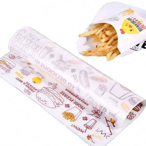 Custom Recyclable Biodegradable Eco-Friendly <b>Food</b> <b>Wrapping</b> Kraft <b>Paper</b> Logo Wax Greaseproof <b>Food</b> Grade Packaging for Pizza Milk - Product Image 1