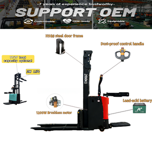 Apilador Eléctrico de Paletas, Apilador Eléctrico Completo, 1000 kg, 1500 kg, 2000 kg, Batería de Litio, Motor AC, Certificado CE ISO - Product Image 1