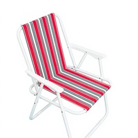 Nouvelle chaise de camping robuste, pliable et portable, design personnalisé, couleur réglable, avec pieds en métal complets pour l'extérieur