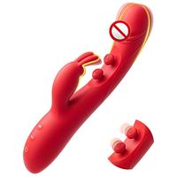 Vibrateur double tête Rabbit, double stimulation, massage du clitoris, produits pour adultes, rechargeable par USB