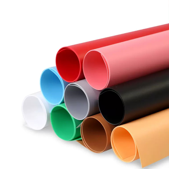 KAZHI PVC Seamless Solid Color Background Roll 0.68*1.35m 1.2*2m Dustproof Waterproof Customizable Photography Mat Backdrop