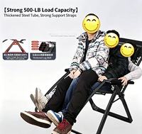 Fauteuil inclinable pliable en acier robuste et moderne avec siège extra large pour usage extérieur