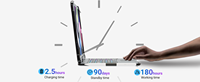 Étui Clavier Tactile pour iPad 10.2 10.5 Pouces avec Rotation d'Écran à 360° et Support pour Stylet