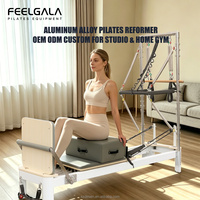 Vente chaude, Approvisionnement direct usine : Reformer Pilates multifonction en aluminium aéronautique, personnalisable, pour usage domestique, yoga, gym et centres de réadaptation