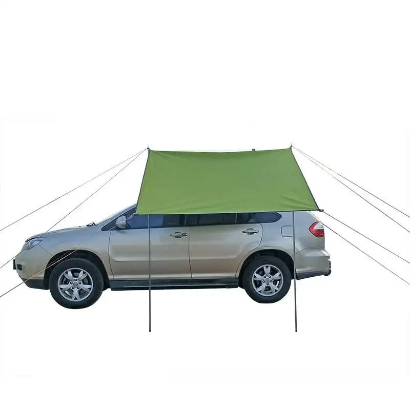 Simple Outdoor Oxford Fabric Car Awning SUV Tail Extension Tent Foldable Leisure Canopy for Camping Side Car Awning