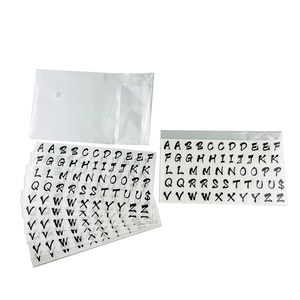 Dizüstü bilgisayar kendinden yapıştırıcı şeffaf kendinden yapışkanlı düğün doğum günü hediyesi dekoratif kendinden yapışkanlı etiket alfabe sticker - Product Image 1