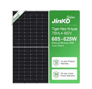 High Efficiency wholesale Jinko 400w-420w Tiger Neo N-Type All Black Module Solar Panel For Solar System
