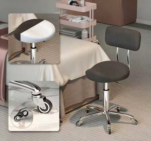 Sillón elevador con ruedas y asiento tipo sillín específico para salón de belleza, taburete silencioso con ruedas, taburete profesional para barbería, banco para técnico de uñas - Product Image 3