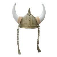 Hochwertiger Maßgefertigter Feder-Wikingerhelm mit Hörnern für Halloween, Karneval, Silvester - Modischer Stil
