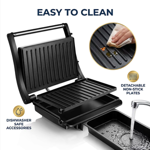 Plancha Eléctrica para Panini de Alta Calidad, Antiadherente, 800w, 120V/220V, 2 Rebanadas, al <span class=keywords><strong>Mejor</strong></span> Precio, Económica, para Uso Diario en el Hogar - Product Image 2