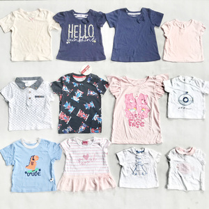 Lotes de Camisetas de Algodón de Manga Corta con Cuello Redondo para Bebés Recién Nacidos, Niños y Niñas, Ropa de Bebé Bonita al por Mayor - Product Image 3