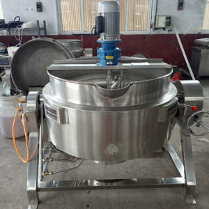 Nouvelle chaudière à gaz avec écran tactile clair, interface de chauffage, mélangeur à agitation, composants principaux du moteur, 75L, usine de fabrication - Product Image 6