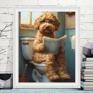 SONGWOOART usine diamant peinture Kit mignon chien en peluche Animal mur Arts peintures <span class=keywords><strong>Photo</strong></span> 5d mosaïque cristal diamant peintures - Product Image 1