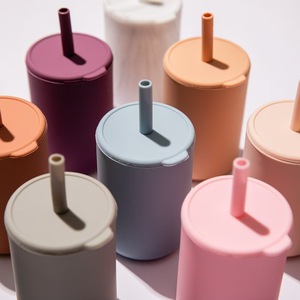 Vaso Antiderrames de Silicona de 150 ml para Bebés, Resistente a Derrames, Libre de BPA, con Pajita, para Niños Pequeños, con Diseño Impreso - Product Image 2