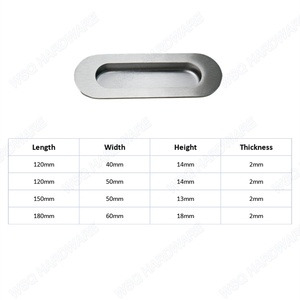 Recessed <strong>Door</strong> Finger Pull Handle Oval Flush Mount Stainless Steel Cabinet <strong>Door</strong> Pull Kitchen Dresser Drawer Wardrobe Hotel Use - Product Image 6