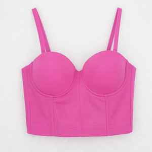 Wholesale Bra Plus Size Sexy Black Bra Push up <strong>Bralet</strong> Women's Tube Top Corset Bustier Bra Club Party Crop Top - Product Image 6