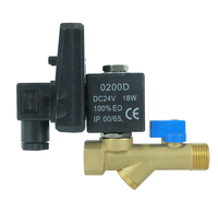 Katup Pembuangan Air Otomatis Elektronik Alahot Brass dengan Timer, Katup Solenoid Pembuangan Air Elektronik untuk Kompresor Udara