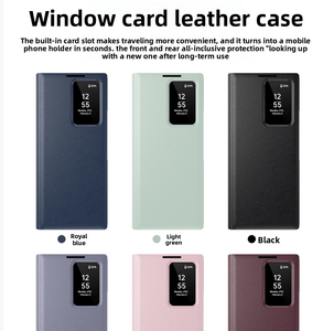 Pour Samsung Étui Portefeuille à Rabat de Luxe Smart View pour Galaxy S25 Ultra S24 Ultra S23 S22 A54 Note 10/20 Ultra S21 Coque de Téléphone - Product Image 6