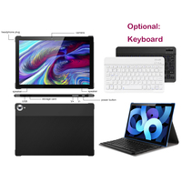 Tablet PC Android 10.1 Inci dengan Keyboard, Baterai 4000mAh, Layar IPS 1280*800, Wifi, ROM 32GB, Merek Office Education