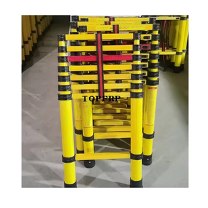 Heavy Duty Fiberglass Telescopic Retractable <b>Ladder</b> - Product Image 1