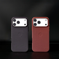 Coques de Téléphone en Cuir Techwoven Tendance JOYPORODO L163 pour iPhone 15 16 17 Pro Max, Housse Arrière Magnétique Luxe