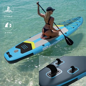 กระดานแพดเดิลบอร์ดแบบเป่าลม OEM 10'6"*33'' รุ่น Sup Stable พร้อมที่นั่งแบบ Kayak  กระดานนั่งพายแบบนุ่มสำหรับเล่นเซิร์ฟ AI05/3 - Product Image 1