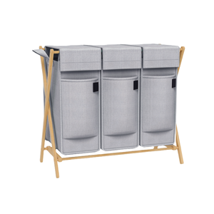 <span class=keywords><strong>Panier</strong></span> à <span class=keywords><strong>linge</strong></span> amovible en forme de grand <span class=keywords><strong>panier</strong></span> à <span class=keywords><strong>linge</strong></span> à 3 compartiments <span class=keywords><strong>Panier</strong></span> de rangement pour vêtements sales - Product Image 1