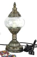 Nouvelle Arrivée DIY : Lampe de Table LED Créative en Verre Mosaïque Turque, Kit de Cadeaux Faits Main pour Décoration de Projets Hôteliers et Commerciaux