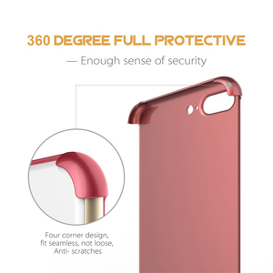 Con iPhone 7 Plus, carcasa rígida ultradelgada para PC de <span class=keywords><strong>360</strong></span> grados, cobertura completa <span class=keywords><strong>360</strong></span> de Samsung <span class=keywords><strong>Galaxy</strong></span> E7 - Product Image 5