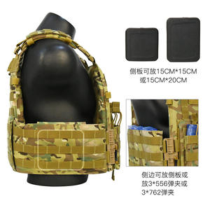 Chaleco Táctico Personalizado de Camuflaje de Nailon 1000D con Bolsillos Laterales y Bolsas Portacargadores Desmontables para Entrenamiento de Adultos - Product Image 3