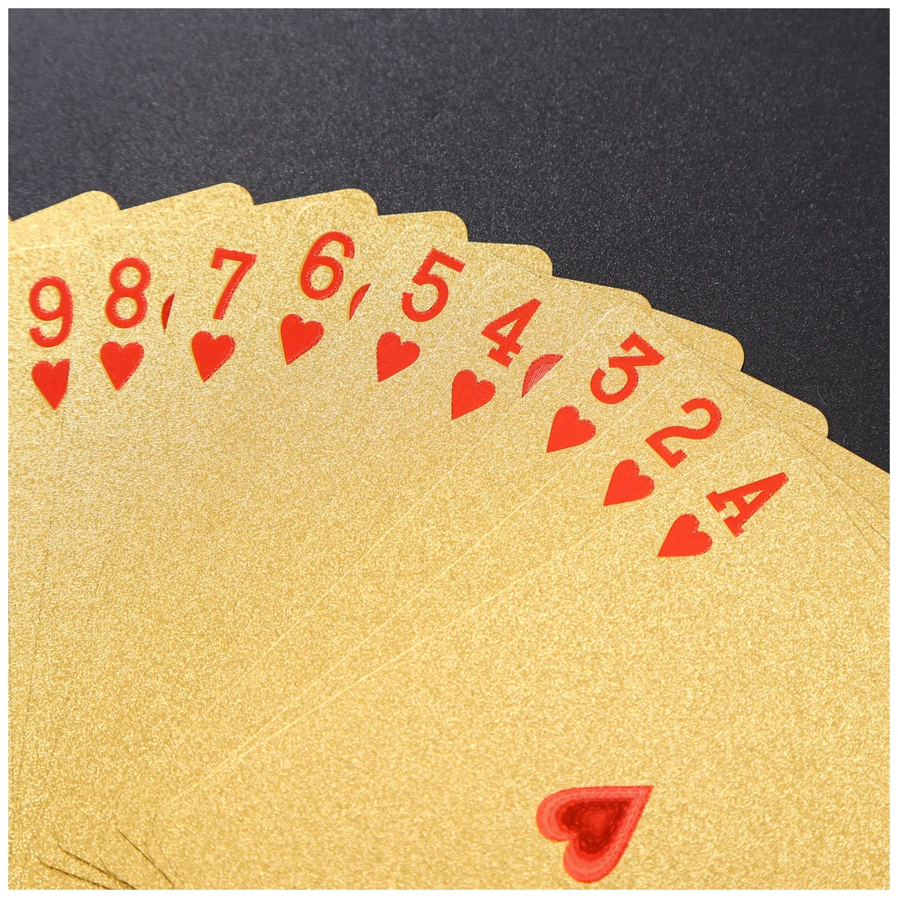 Yeni kaliteli plastik PVC Poker pürüzsüz su geçirmez siyah iskambil kartları altın kaplama yaratıcı hediye dayanıklı Poker tahta oyunları