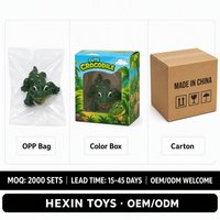 Jouet animal marin crocodile en PVC écologique vert 14,5x9x5cm - Décoration de bureau éducative pour enfants 3 ans et plus, unisexe