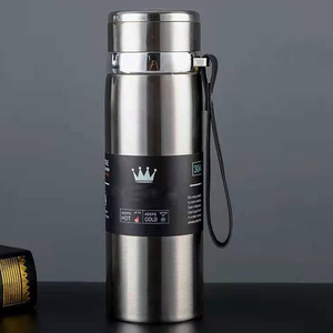 Bouteille d'eau intelligente à double paroi en acier inoxydable 316 avec paille, écologique, isolation thermique durable, sous vide, pour la salle de sport, pour hommes - Product Image 5