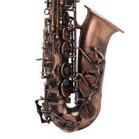 SLADE Eb Types Cyan-blue Red Imitate Classical Antique Style Alto Tenor Saxophone Professional Instrument with case Bag