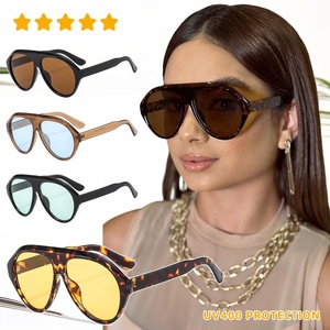 Gafas de Sol de Moda 2026, Tendencias Más Recientes, Gafas de Sol de Gran Tamaño Retro con Logotipo Personalizado, Marca Privada, al por Mayor, para Hombre y Mujer - Product Image 1
