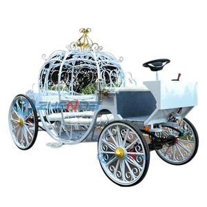 Carruaje de Cenicienta, Nuevo Modelo, Carruaje Eléctrico Clásico con Forma de Calabaza, Carruajes de Caballos para Bodas, Carro Eléctrico, Transporte Especial - Product Image 5
