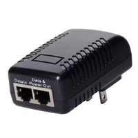 12W EU US UK AU Plug Wall Mount POE Injecteur Ethernet Adaptateur 12V 1A 48V 0.5A CCTV Sécurité IP Caméra AC DC Power POE Adaptateur