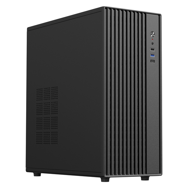ESGAMING Factory Black Mid Tower Office PC Case Mesh Front Panel ATX Computer Chassis USB 3.0 Desktop M-ATX Tower Case
