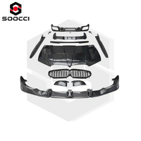 Kit carrosserie en fibre de carbone style LD pour BMW X5 G05 xDrive 40i M50i pare-chocs avant lèvre capot jupes latérales diffuseur arrière Spoiler Bodykit