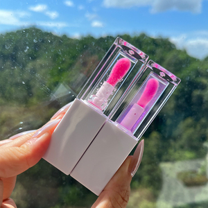 Vente en Gros Soin Des Lèvres Vegan Biologique Huile Pour Les Lèvres Repulpée Longue Durée Huile Pour Les Lèvres Couleur Changeante Teinte Rose Huile Pour Les Lèvres - Product Image 1